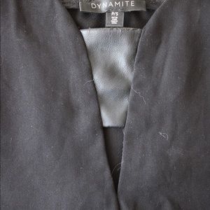 Dynamite Plunge Neck Blouse